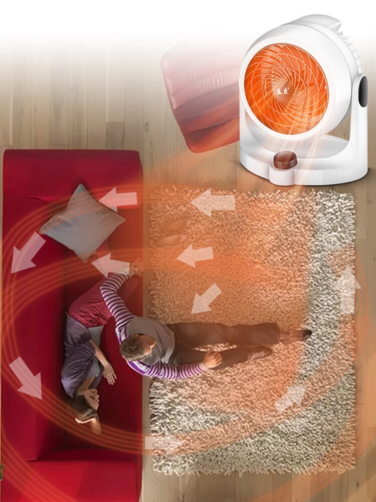Ventilador eléctrico de piso interior, máquina de refrigeración y calentadores de escritorio, práctico radiador de estufa de calefacción para el hogar, enchufe europeo para invierno