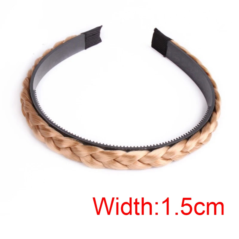 Zopf Haarband Frauen Fishbone Braid Frauen Perücke Twist Braid Stirnband Haarnadel Böhmen rutschfeste Kopfschmuck Braut Haarschmuck: Lila