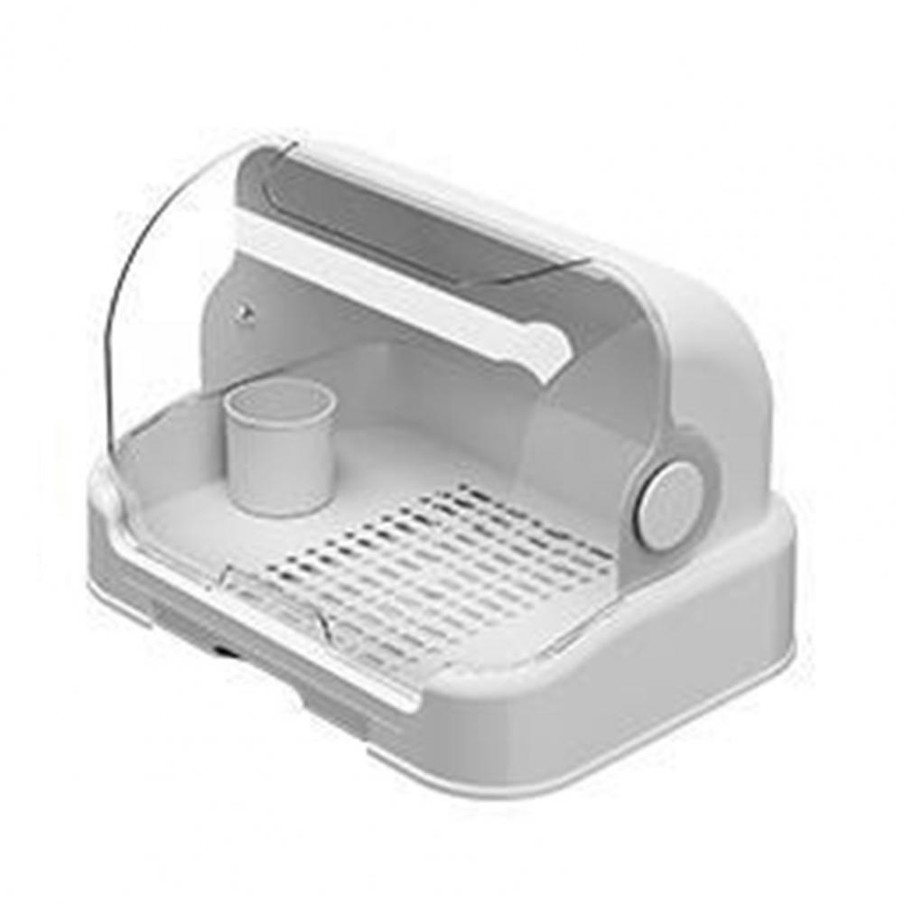 Boîte de rangement transparente pour biberons, séchage des biberons T1, capacité de vidange parfaite, facile: Rouge