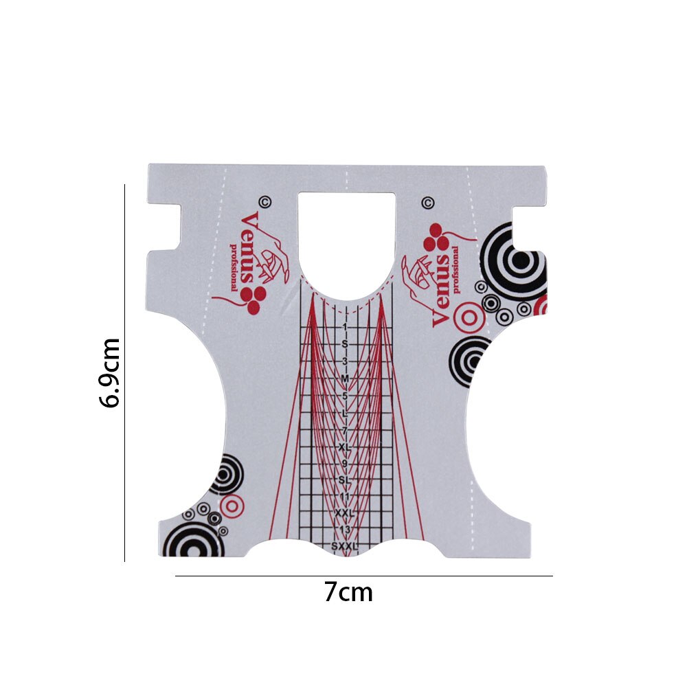 Nail Art Tools Nail Forms Silver Extension Acrylic Builder Form Guide For Nail Extension Stencil Manicure Tools