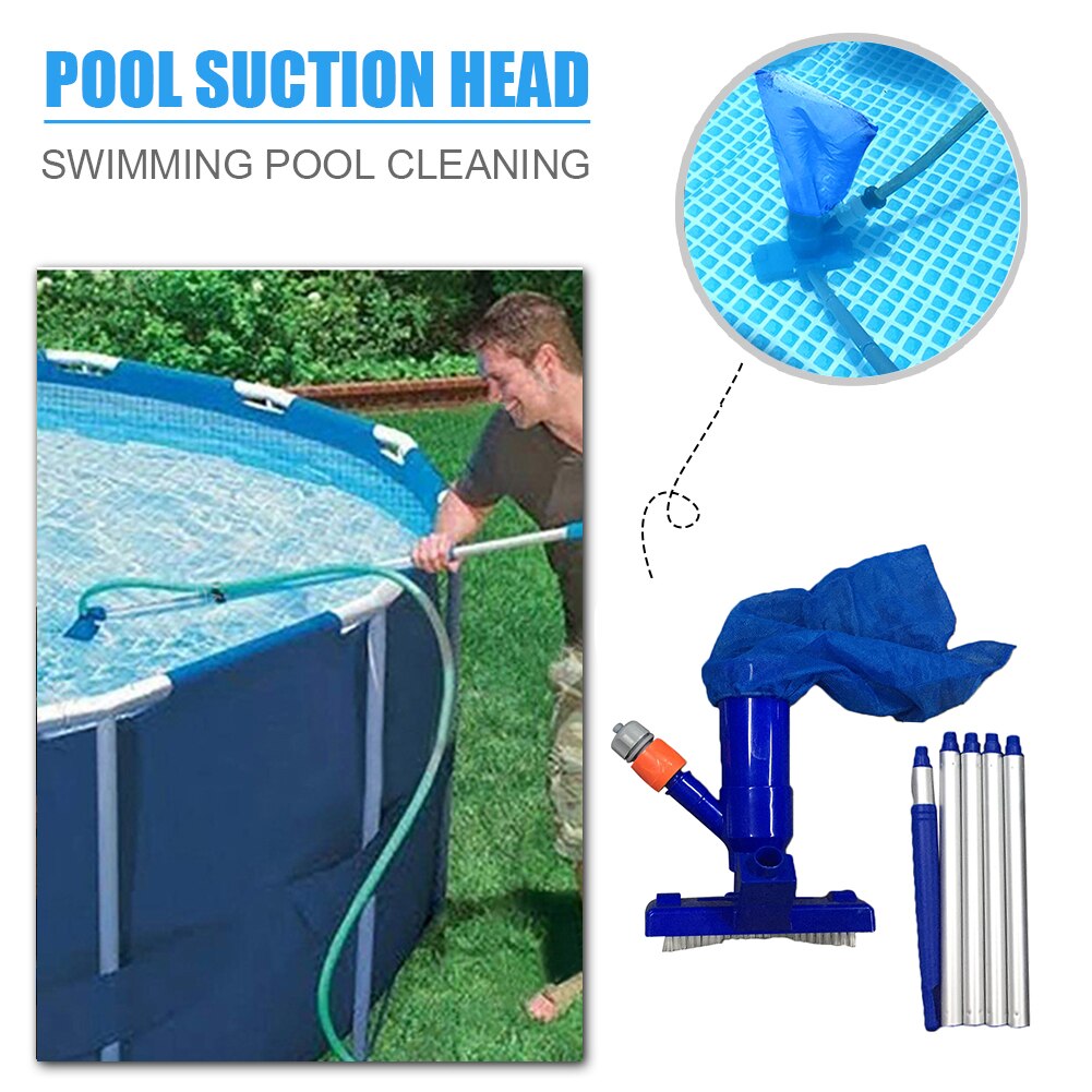 Swimming Pool Vacuum Cleaner EU/US Plug Suction Head Pond Fountain SPA Cleaner Brush with handle Cleaning Disinfect Tools