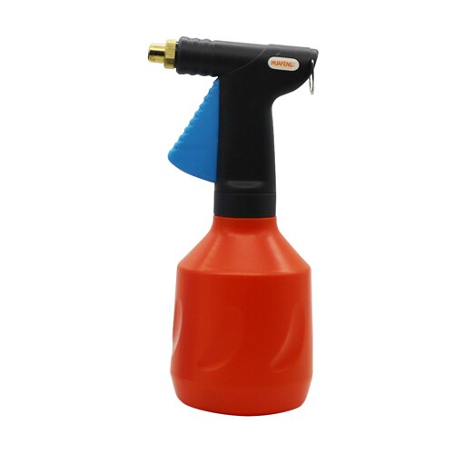 1Pc 680ML plastic Trigger sprayer Adjustable Copper nozzle Manual spray bottle Hand Pressure Air Compression Home Garden sprayer: Orange