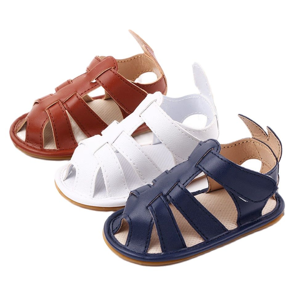 Nuovo arrivo PU sandalo per neonato neonate primi camminatori scarpe estate neonato bambino fondo in gomma scarpe antiscivolo per bambini