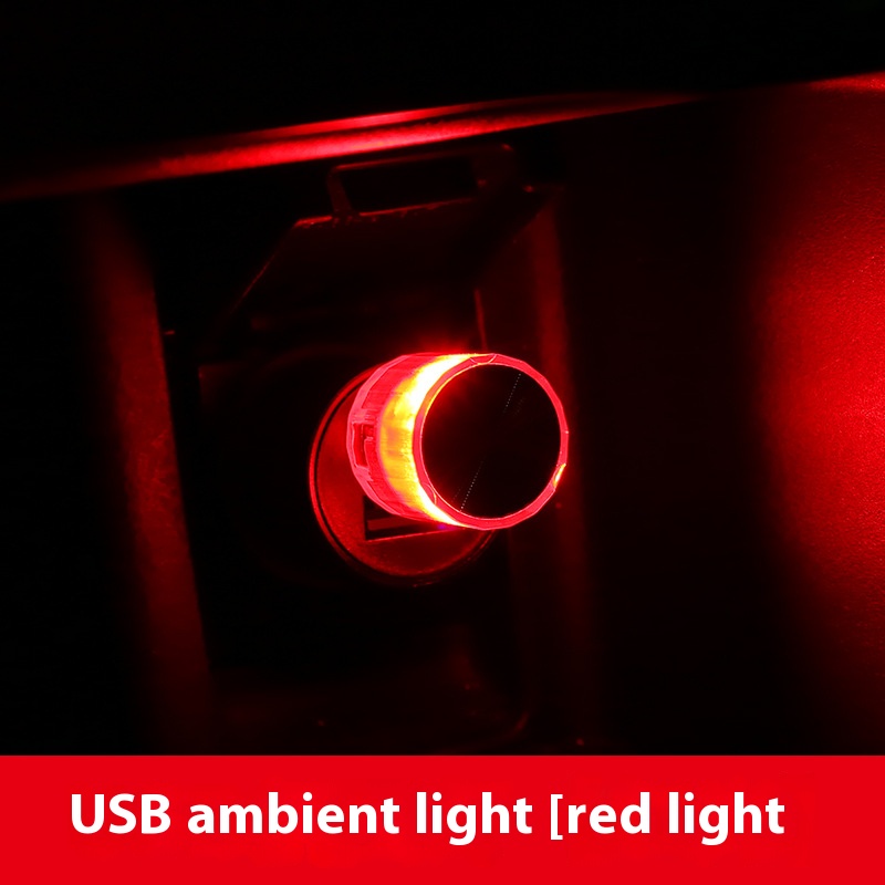 Auto-interieur Ambient Sfeerlicht LED-verlichting Auto Leeslamp Decoraties Decoratieve USB Plug en Play Sfeerlamp: 8000k wit blauw