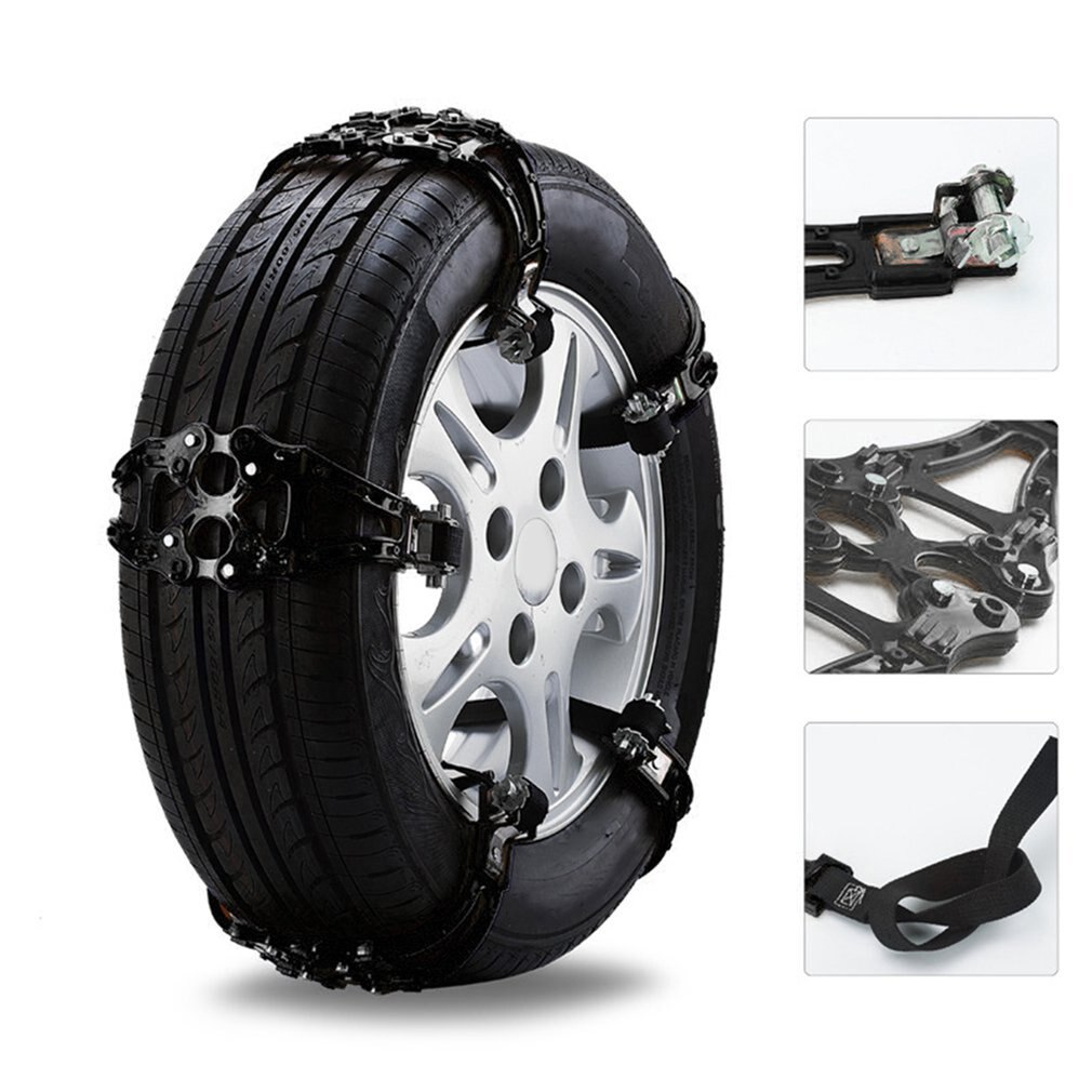 Auto Band Sneeuw Keten Anti-Slip Ketting Met Gear Sluiting Universele Lange Strip Verdikking Rundvlees Pees