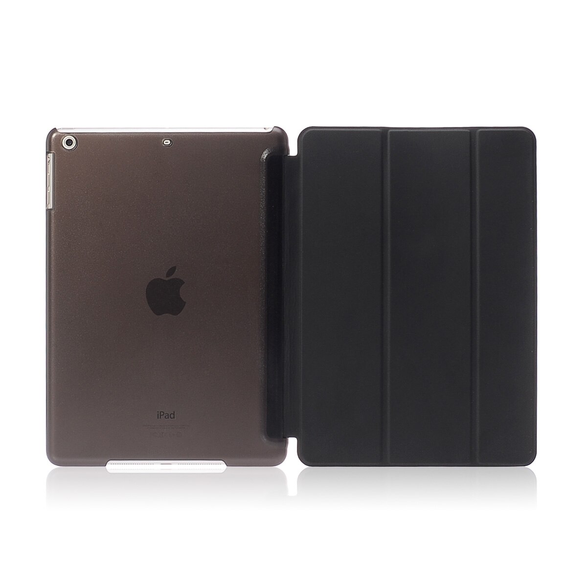 Luxury Tablet Shockproof Smart PU Leather Stand Slim Case Cover for Apple IPad Air 1 Coque for I Pad 5 6th Generation 9.7 Inch: Black