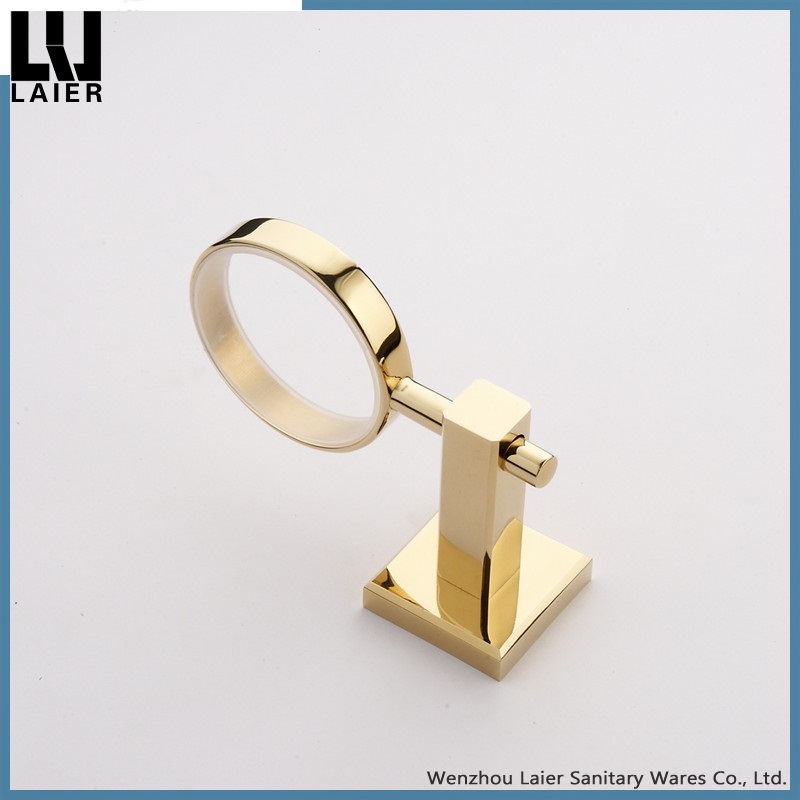 Guld kopphållare mässing badrum keramisk tandborste hållare krom finish modern stil