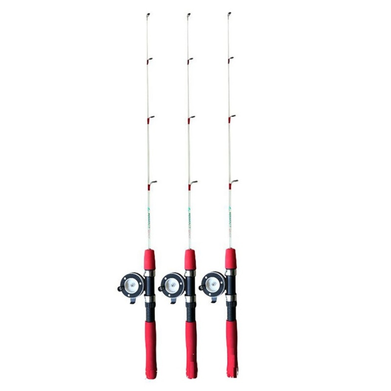 Canne à Pêche Sur Glace Portable 60 Cm - Ultra Compacte Pour Pêche Hiver Et Été