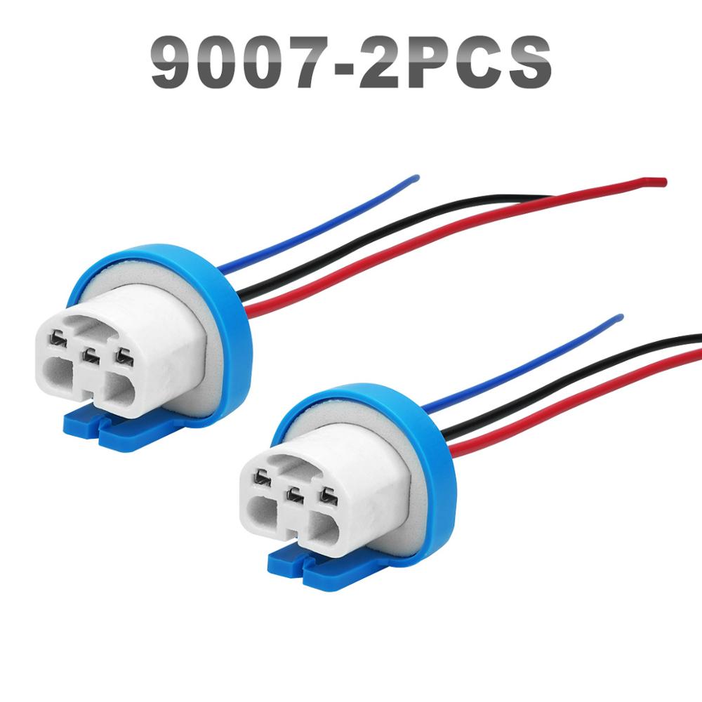 JGAUT Keramische Lamp Houder H1 H7 H13 H8 H9 H11 9007 Adapter Plug Connector Bedrading Harnes Koplamp