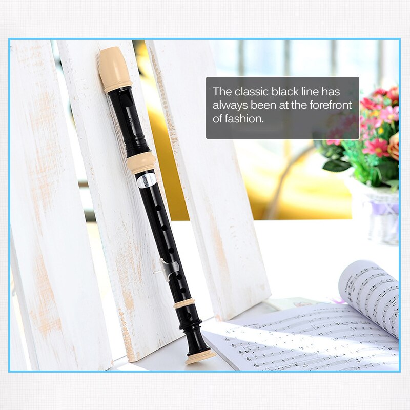 8 Holes Baroque Recorder Clarinet Flute Woodwind Instrument Musical Educational Tool 8 Holes Treble Flute Soprano Recorder Safe