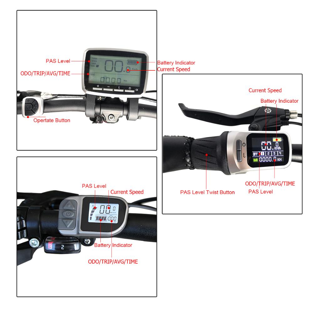 Écran LCD de l'opérateur TSDZ2 VLCD5 VLCD6 XH18 VLCD5, accessoires de vélo électrique TONGSHENG Mid Drive Motor Part