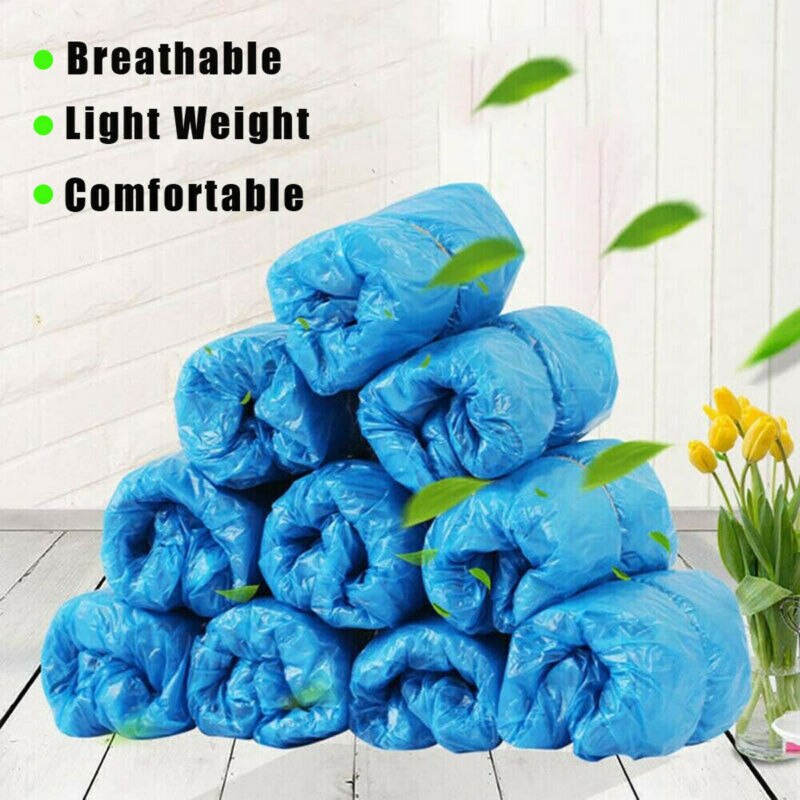 100Pcs Wegwerp Pvc Plastic Over Schoenen/Schoen Boot Covers Tapijt Protectors