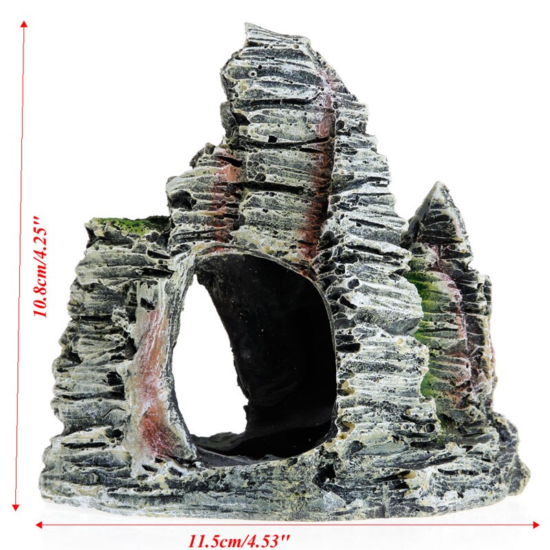 2022 Aquarium Fish Tank Ornament Rotstuin Schuilplaatsen Landschap Decor Onderwater Decor: Default Title