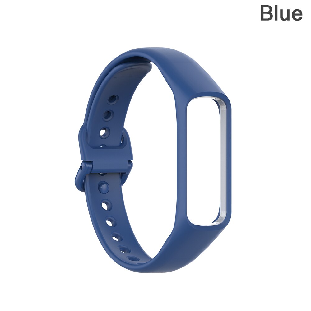 Smart klocka silikonrem för samsung galaxy fit-e /r375 band smart armbandsrem stegräknare fitness tracker armbandsrem: Typ 2 blå