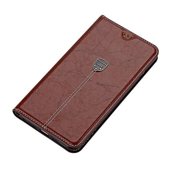 Flip Case for SONY Xperia X Case Phone Leather Cover for SONY X periaX F5121 F5122 F 5121 5122 soft silicon TPU skin wallet bag: Dark Brown