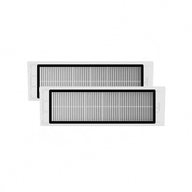 Original Xiaomi Robot vacío parte del filtro HEPA cepillo herramienta de limpieza principal Pared de cepillo lateral para Xiaomi MIJIA roborock Vacuum S50: 2pcs filter