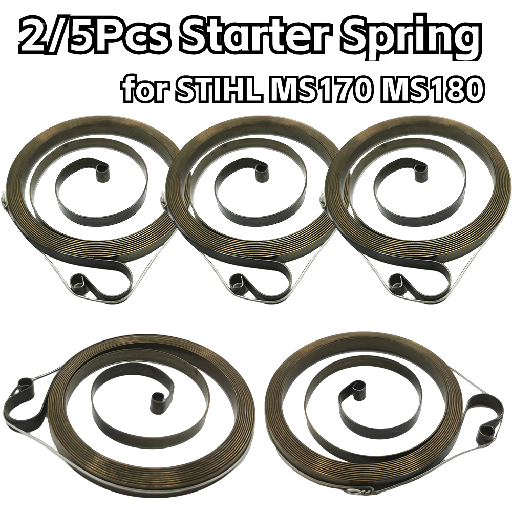 2/5 Stuks Terugslag Terugspoelen Start Starter Lente Kit voor STIHL MS170 MS180 MS210 MS230 MS250 017 018 021 023 025 Kettingzaag Onderdelen