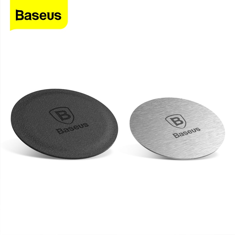 Baseus disque magnétique pour support de voiture, pour support de voiture pour téléphone, 2 pièces de feuilles de fer en métal et en cuir, utilisation de plaques, support magnétique pour support Mobile