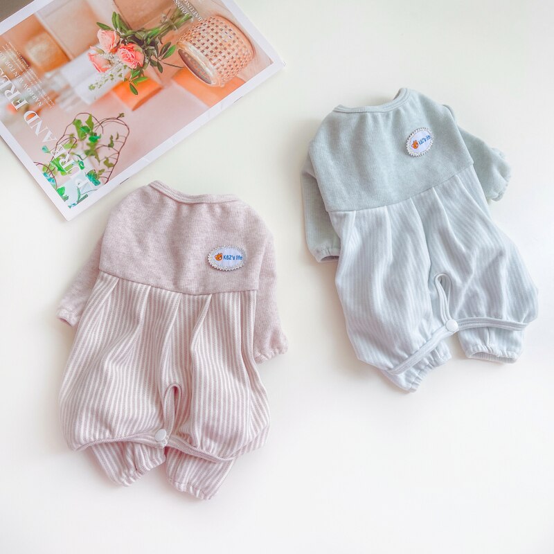 Girl Dog Pajamas Spring Pet Jumpsuit Puppy Small Dog Overalls Outfit Chihuahua York Pomeranian Maltese Shih Tzu Poodle Clothes