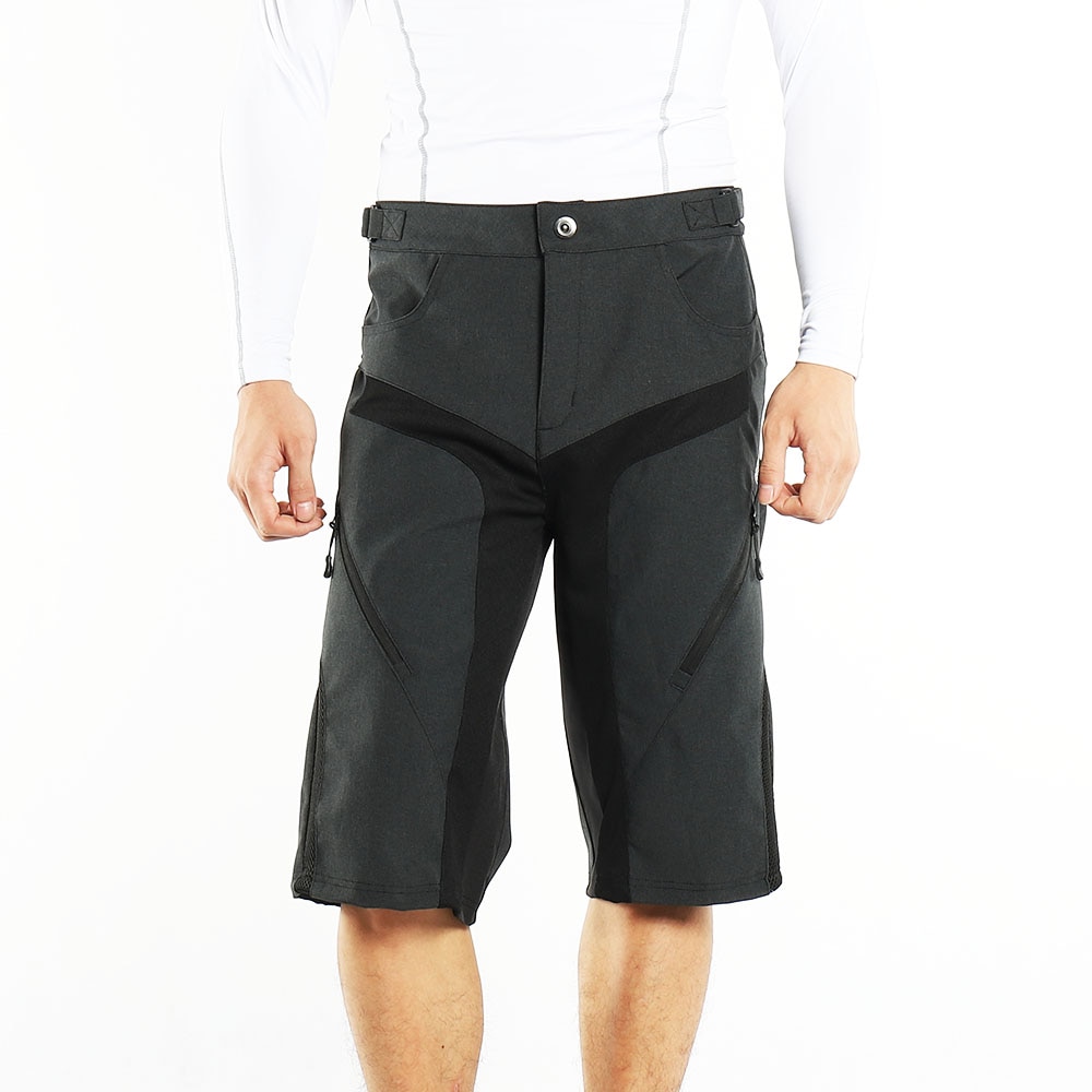 Arsuxeo short de cyclisme pour homme, résistant à l'usure, pour sports de plein air, descente, vtt, vélo de montagne, résistant à l'eau, réfléchissant 1802