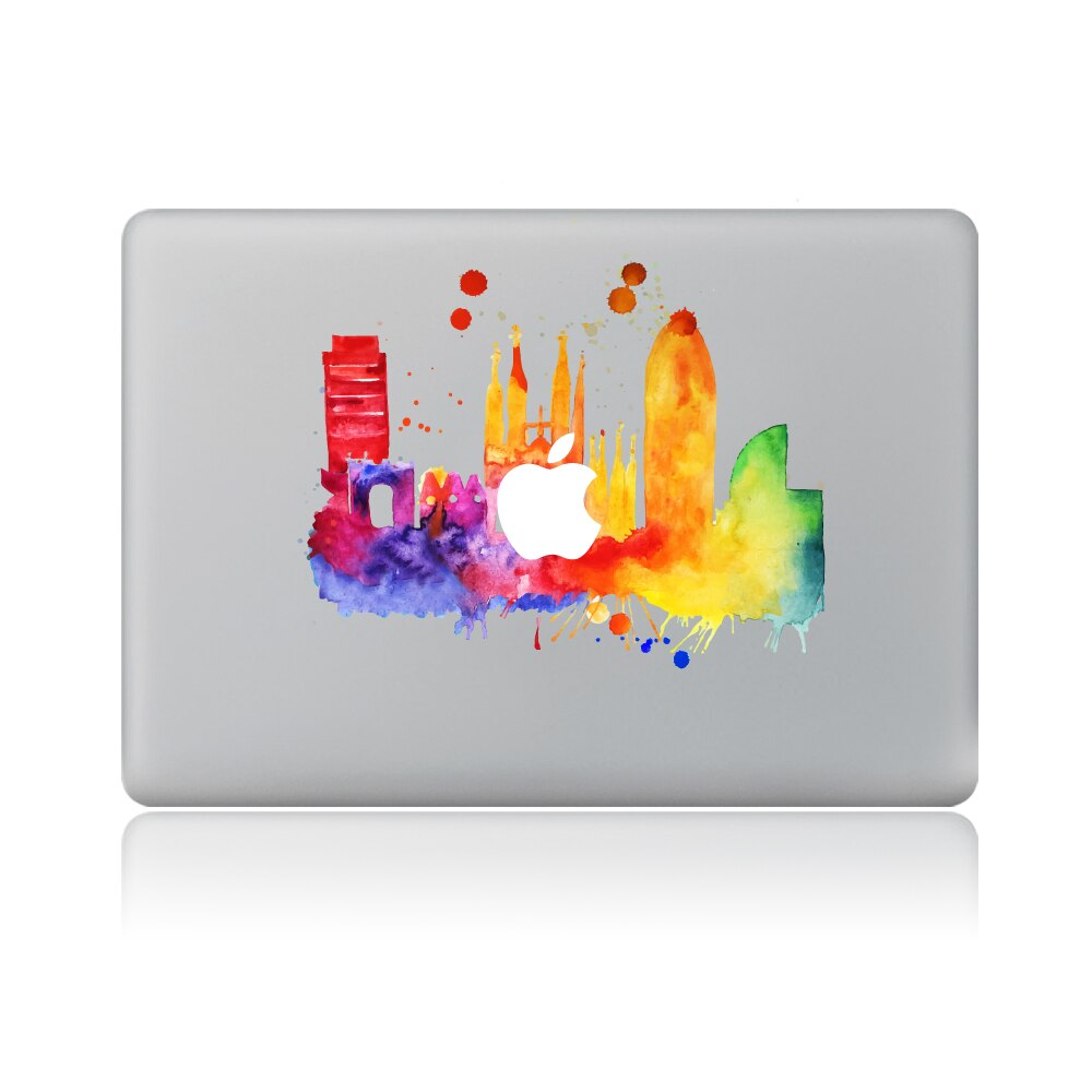 Dream city vinyl decal laptop sticker voor macbook pro air 13 inch cartoon laptop skin shell voor mac boek