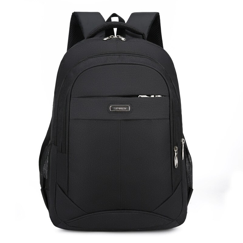 Large Capacity High School Backpack Men University Student School Bags Oxford Backpack Casual College Style: black