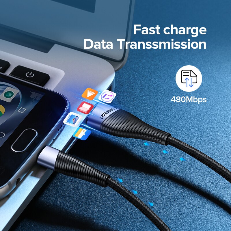 Ugreen hurtigopladning mikro usb kabel til xiaomi redmi note 5 pro 4 andriod mobiltelefon oplader datakabel til samsung  s7 usb ledning