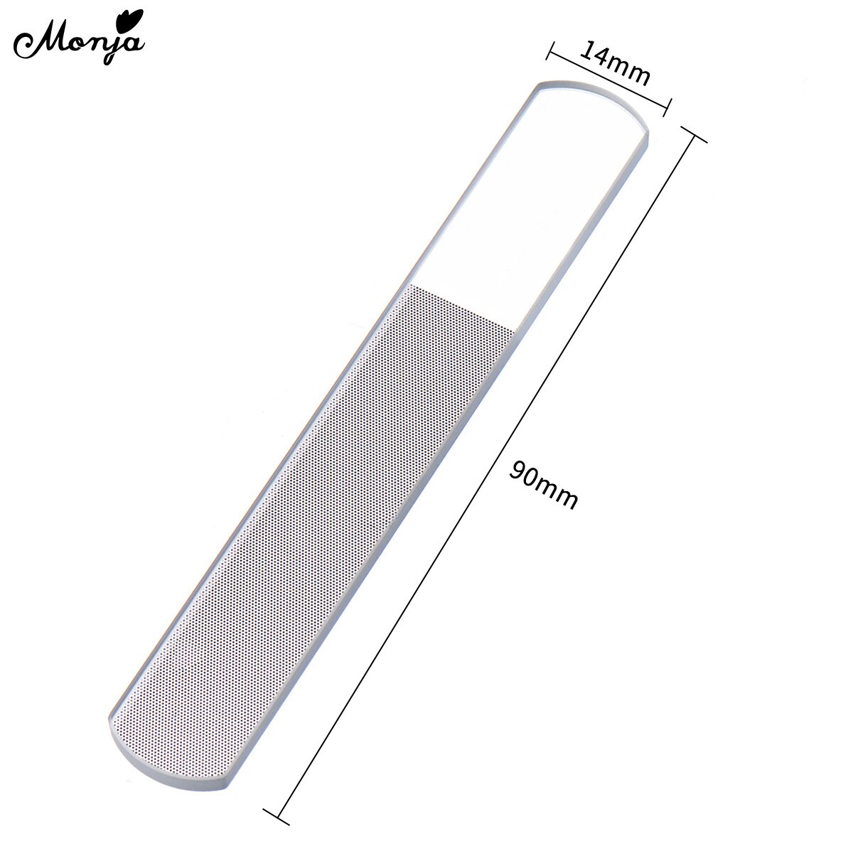 Monja nano glas neglefil gennemsigtig slibning polering slibning negle filing manicure værktøj