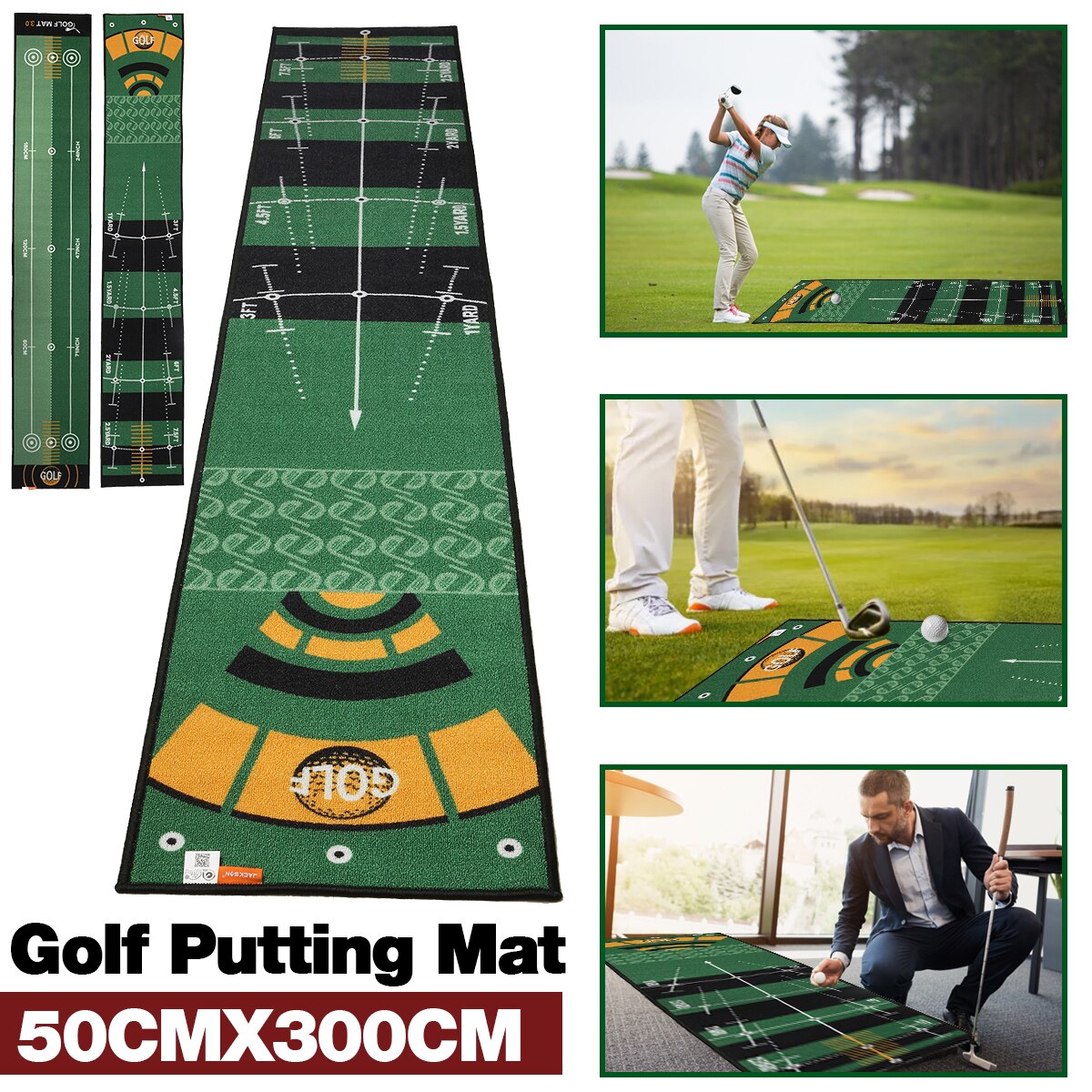 2 Soorten 4Mm Dikte Draagbare Putting Mat Putting Mat Golfclubs Golf Training Tools Praktijk Putting Tapijt antislip