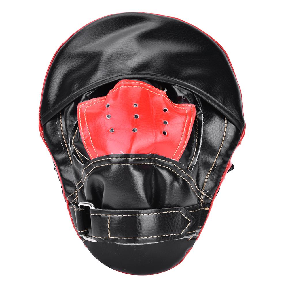 Kick Boxing Target Pad Gloves Leather Curved Boxing Hand Target Mitt Punching Pad Kickboxing Thai Training Pouch Bags