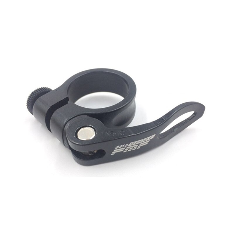 31.8mm 34.9mm cykelstole klemmer aluminiumslegering klemmer quick release mtb mountain lock cykeldele sadelpind klip: 34.9 sorte