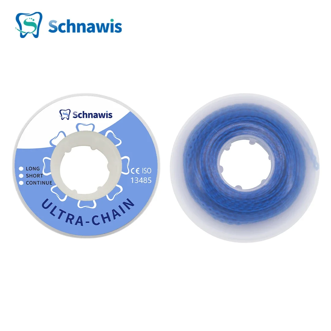 Zahn ärztliche kiefer ortho pä dische elastische Kraft kette farbiges Gummiband 15 Fuß/Spule lange kurze durchgehende Kraft kette für Klammern Zahnspangen: Null
