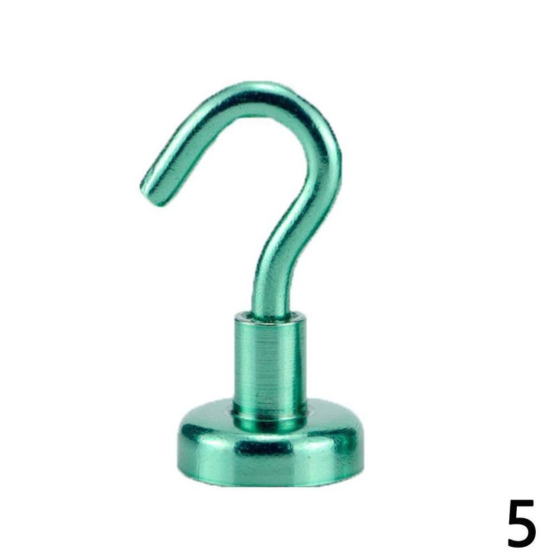 1pcs Strong Magnetic Powerful Hooks Heavy Duty Magnet Holder Wall Hanging Hanger Magnetic Base Home Hardware Magnetics Holder: green