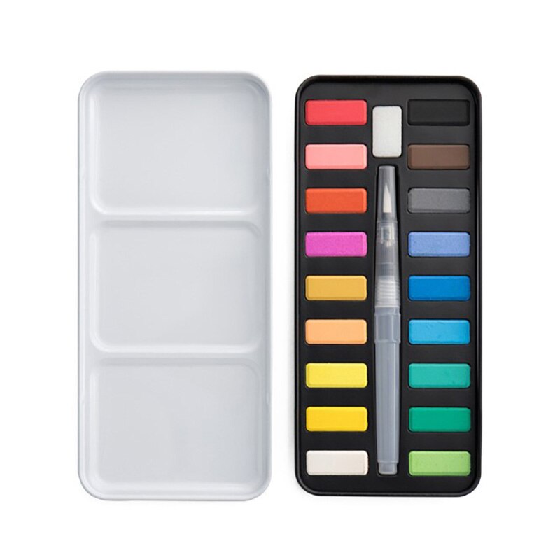 Effen Water Kleur Verf 12,18,24 Kleur Aquarel Pen Diy Graffiti Student Art Set Speciaal Voor Kinderen Student School