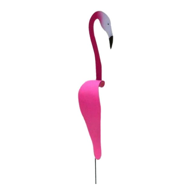 Vip 3D Tuin Flamingo Decoratie Kleurrijke Swirl Vogels: 2pcs / Hot Pink