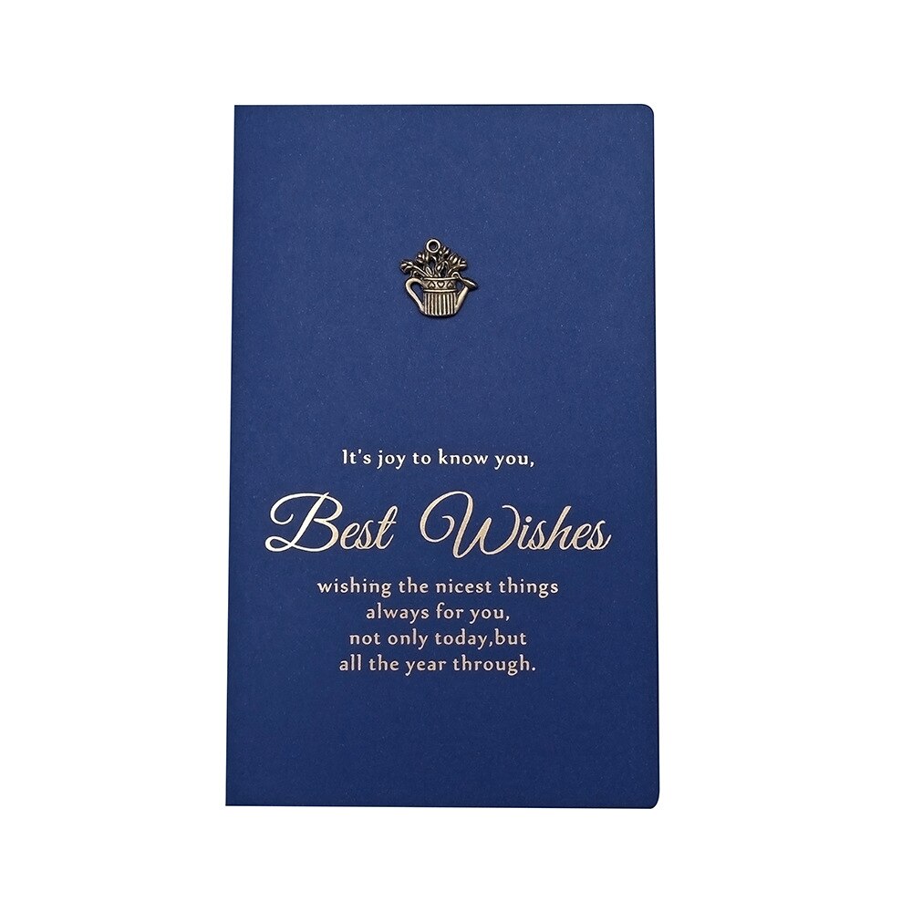 10Pcs Blue Wenskaart Postkaart Verjaardag Brief Envelop Jaar Card Set Bericht Kaart: Potted Plants