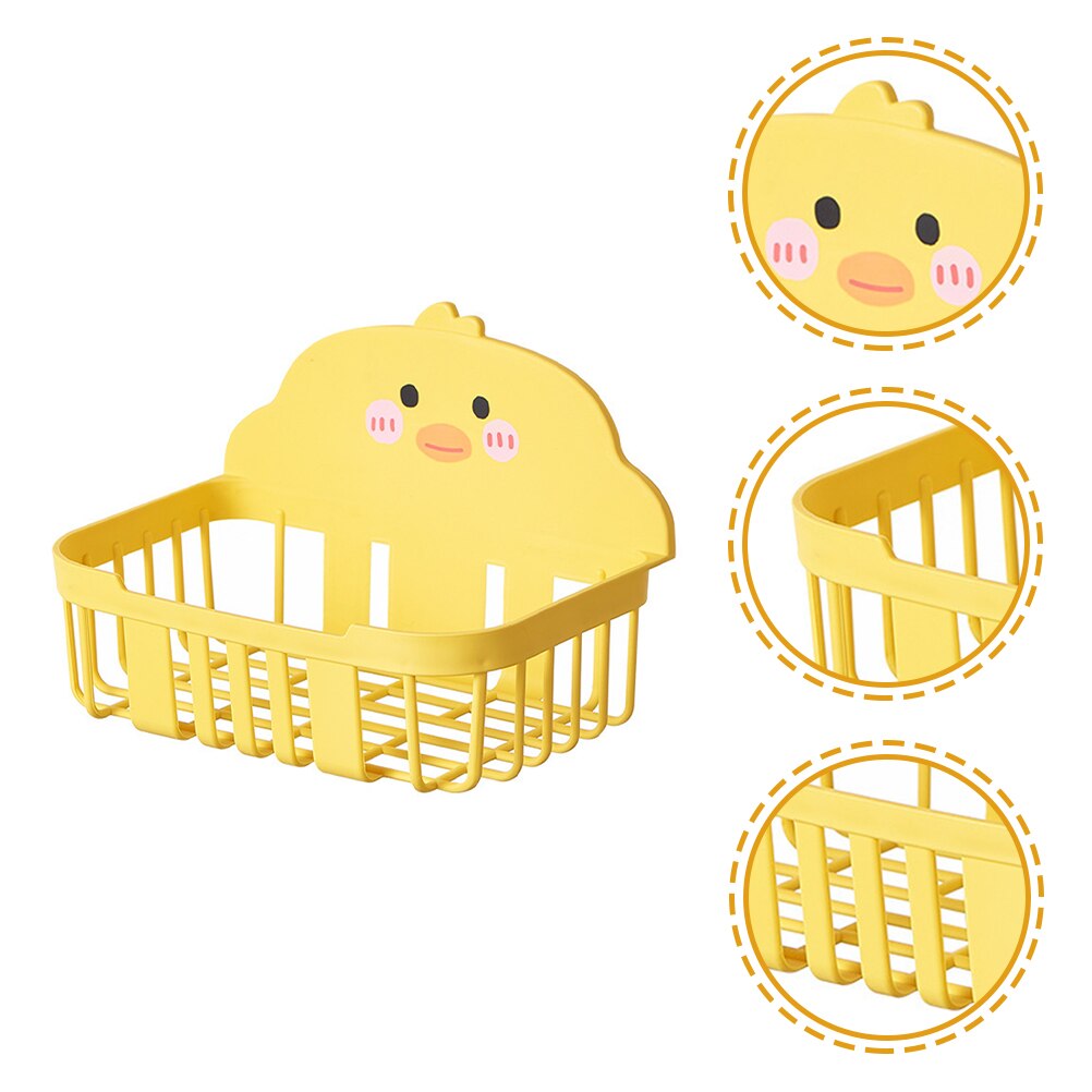 2pcs Decorative Paper Storage Racks Punch-free Holders Wall-mounted Storage Racks