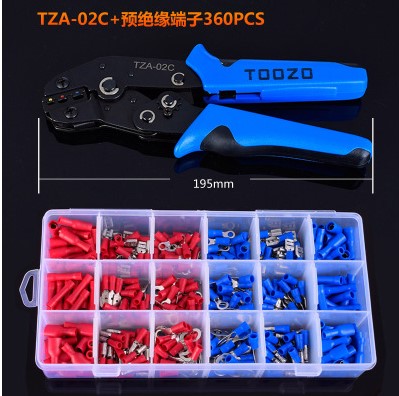 Crimping tool Ratchet terminal line pressing pliers,Crimping Pliers SN-0325/ 06/SN-02C/ / 06/ 06WF/ 28B/48B: TZA-02C 360PCS