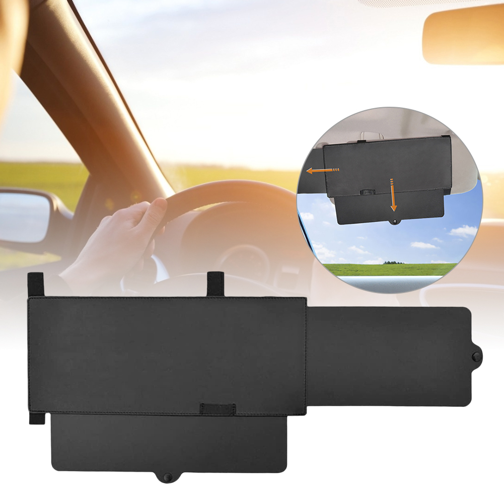 Extension de pare-soleil Anti-éblouissement pour voiture, 1 pièce, bloquant les rayons UV, pare-brise en PU, fenêtre de voiture, pare-soleil gauche droite, antichoc