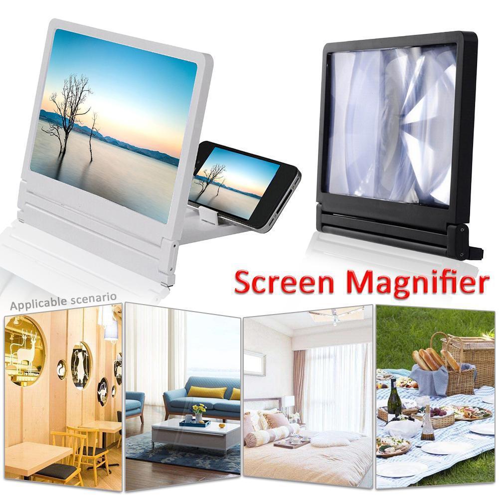 3D Mobile Phone Screen Magnifier HD Video Amplifier for Smartphone Stand Enlarger HD Video Magnifying Glass