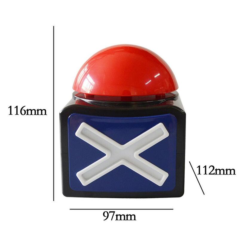 1pc leuke rode spel antwoord zoemer alarm knop doos met speelgoed stress licht geluid knop geen spel familie grote ventilatie ja verlichting pr  c4 i 9