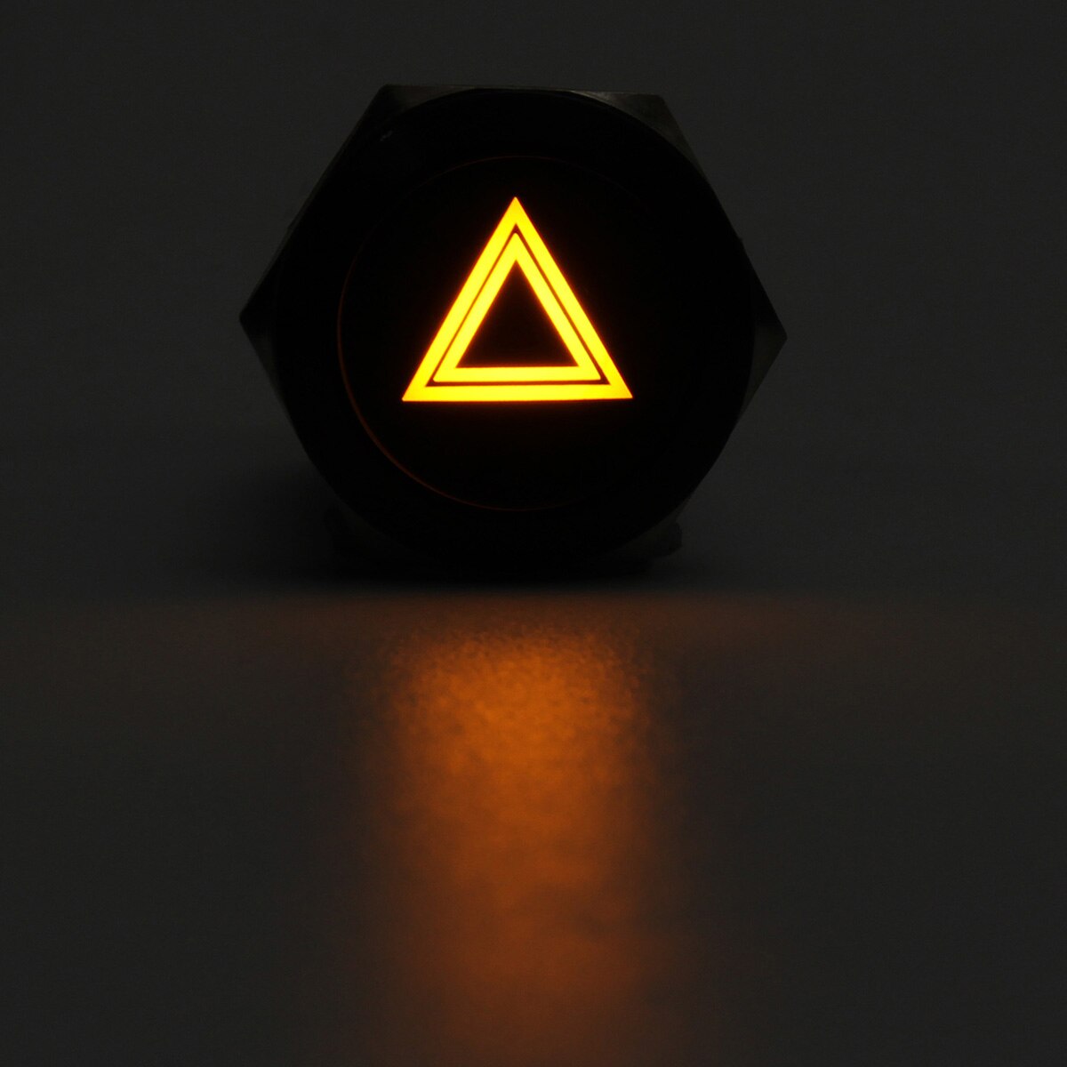 19mm Car LED Push Button Switch 12V Hazard Warning Light Switches Self-lock Momentary Waterproof For Truck Boat