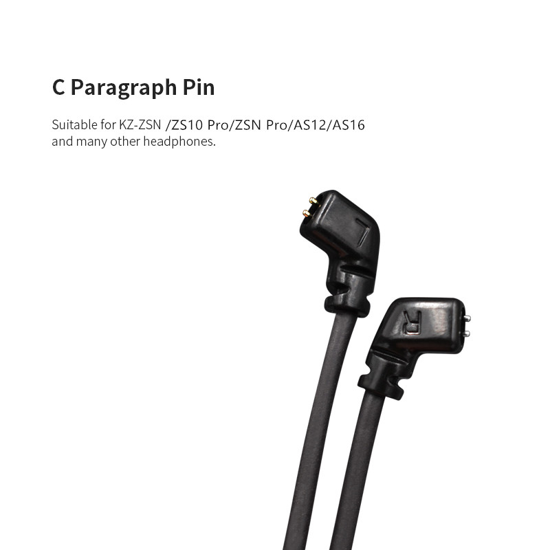 KZ ZSN/ZSN Pro/ZS10 Pro/AS16 módulo Aptx impermeable Bluetooth 4,2 Cable de actualización inalámbrica Cable Original Auriculares auriculares: C Pin ZSN APTX