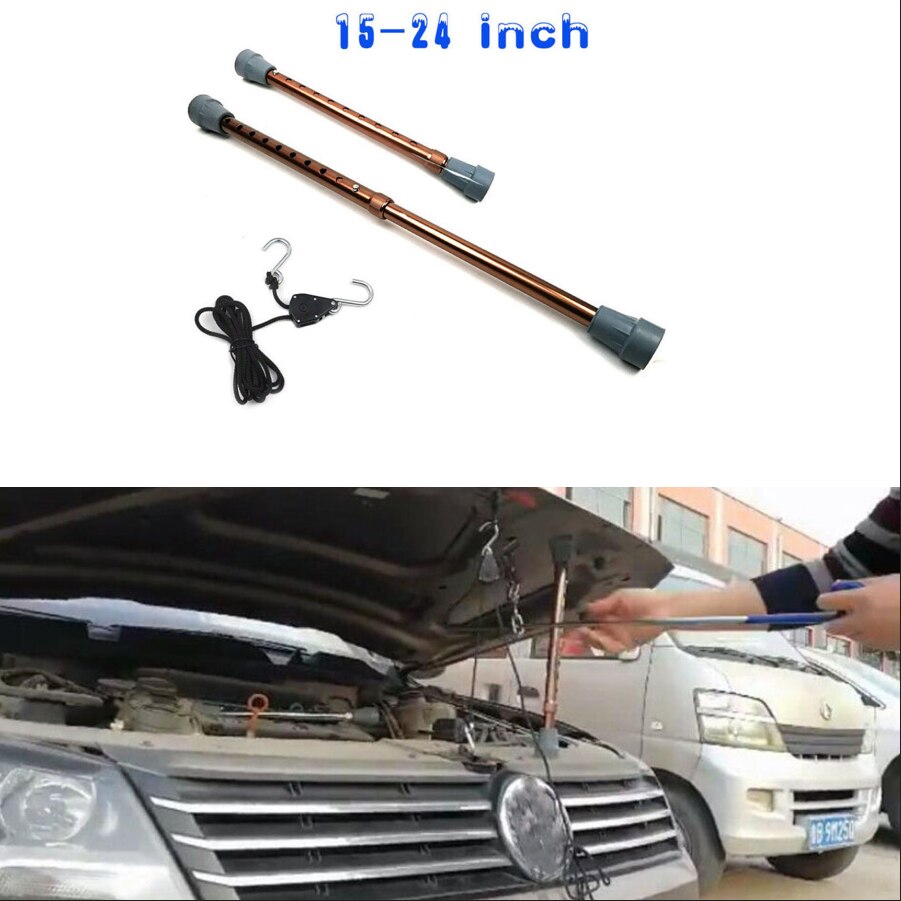 Motor- Abdeckung Blatt Metall Reparatur Bausatz Auto Körper Ausbeulen ohne Reparatur Haube Stütze & 1,5 M Nylon Seil 15 zu 24 zoll