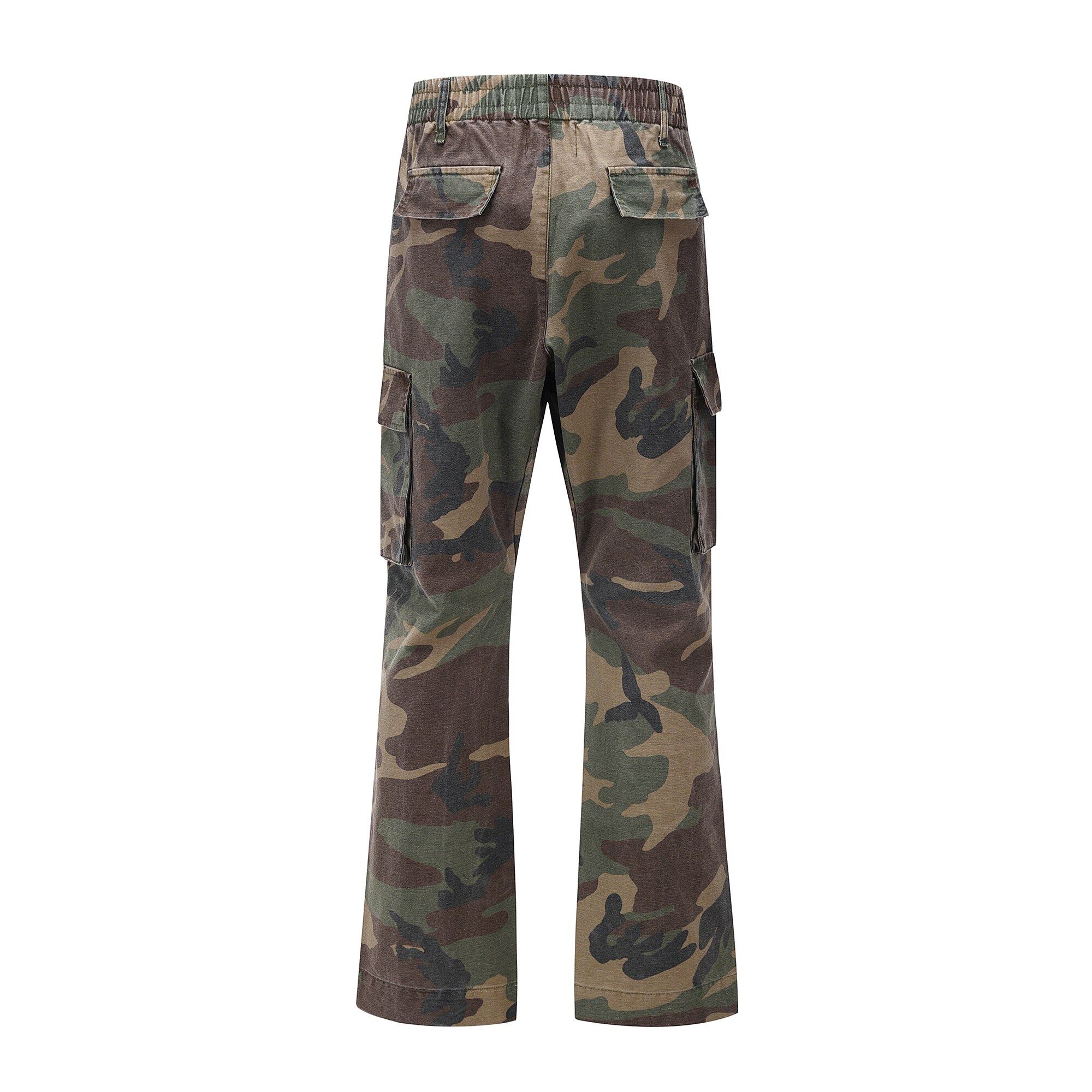 Camo cargo bukser brede benlommer flare bukser mænd & #39 ;s hip hop casual camouflage bukser high street streetwear joggers