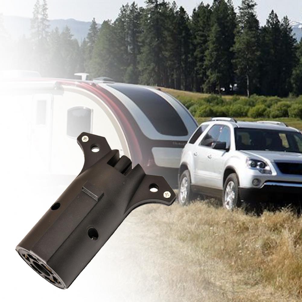 Trailer Adapter Round High Strength 7Pin to 4Pin Universal Trailer Connector for Motorhome