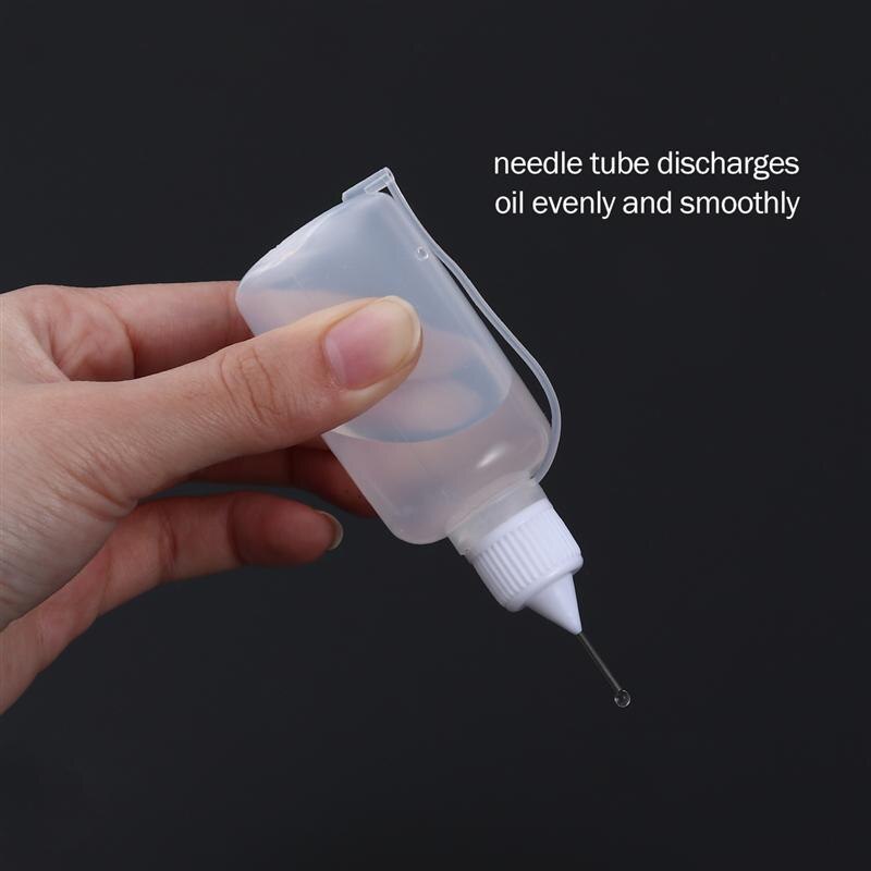 Botella vacía de plástico con cuentagotas, aplicador de punta de aguja, herramienta de Quilling DIY, contenedor de líquido exprimible de precisión, 30ml, 10 Uds.