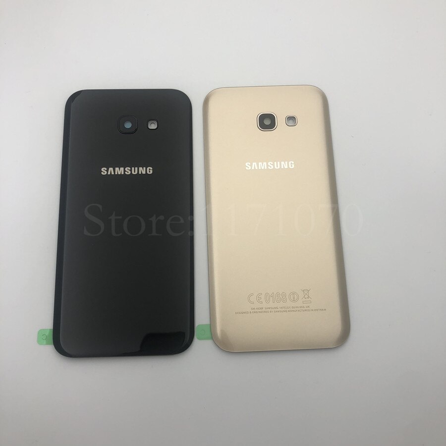Posteriore In Vetro + vetro Della Fotocamera Per Samsung Galaxy A3/A5/A7 2017 A320 A520 A720 Vetro Posteriore Della Batteria copertura Posteriore del Portello Custodia