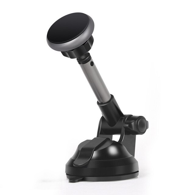 Universele Magnetische Telefoon Houder Voor Iphone X/8//7/Plus Samsung Auto Telefoon Houder Voor Auto Voorruit dashboard Mount Met Cradle: Silver