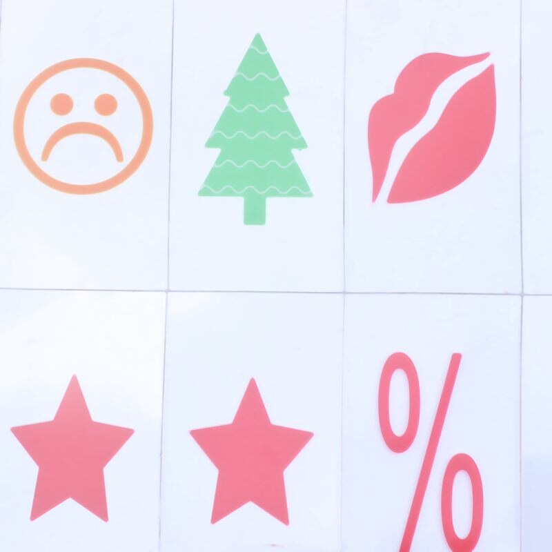 Letter & Symbol Pack For A4 Cinematic Light Up Sign Box Cinema LED Letter Lamp (104 Multicolor Letters And Symbols)